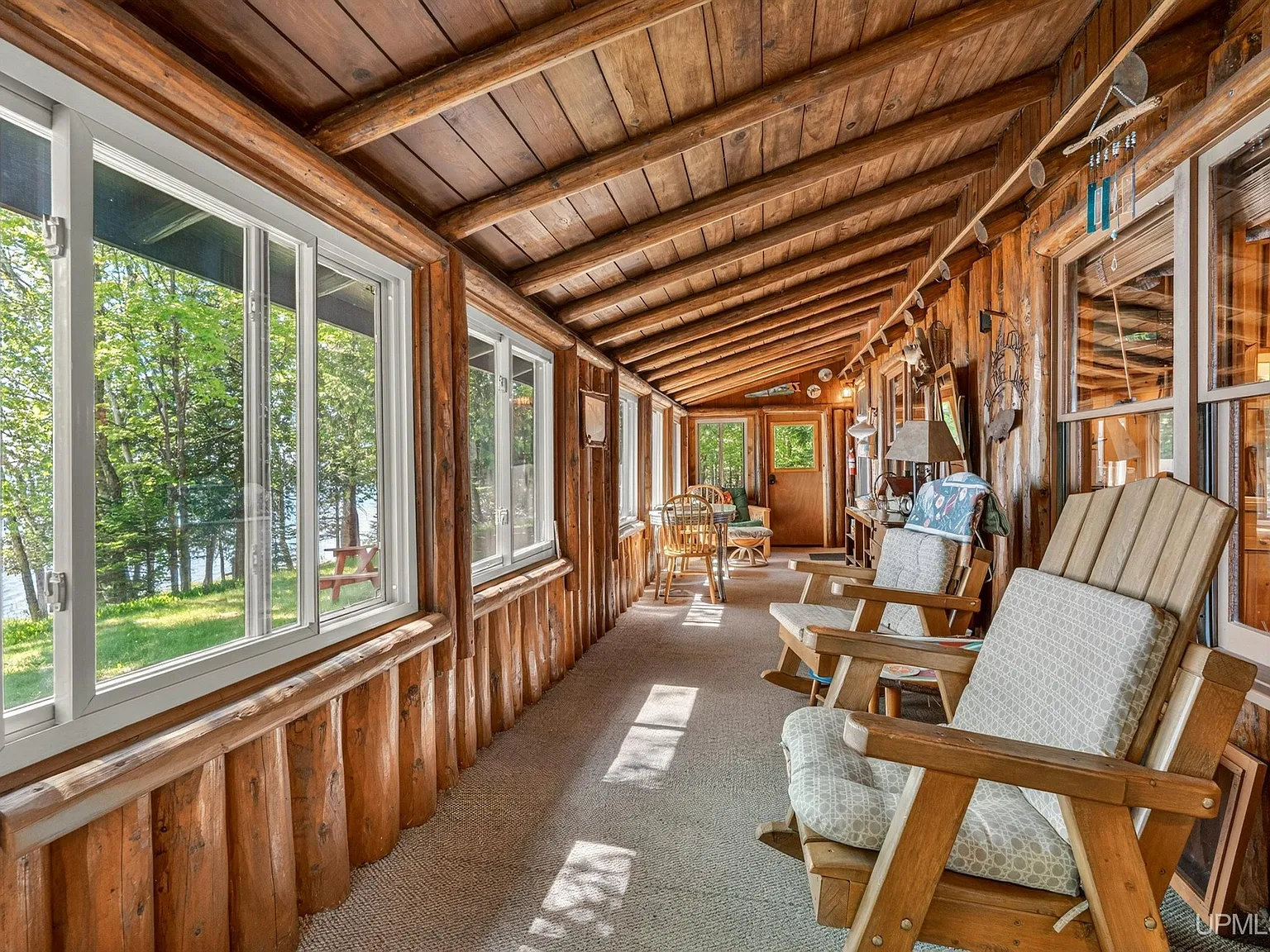 Log Cabin with 400 Feet of Frontage on South Manistique Lake